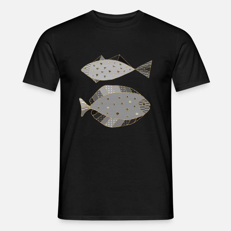 Fische - Männer T-Shirt - Schwarz