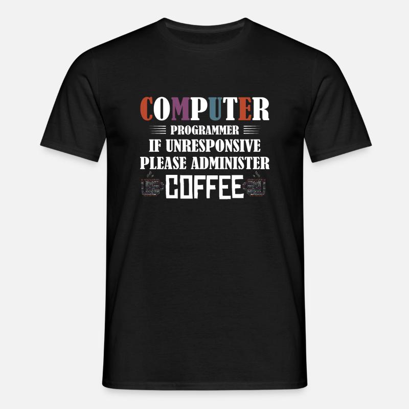 Computer Programmer Software Coding - Männer T-Shirt - Schwarz