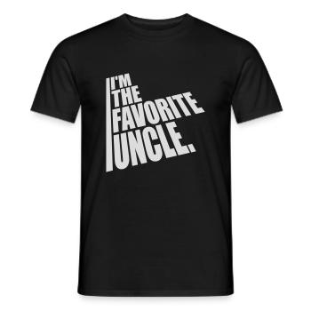 im the favorite uncle - Männer T-Shirt - Schwarz - Vorne - AI Model Male 178 light (178cm)