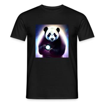 Un panda pour tous les cœurs - T-shirt homme - noir - Devant - AI Model Male 178 light (178cm)