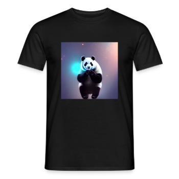 Un panda pour tous les cœurs - T-shirt homme - noir - Devant - AI Model Male 178 light (178cm)