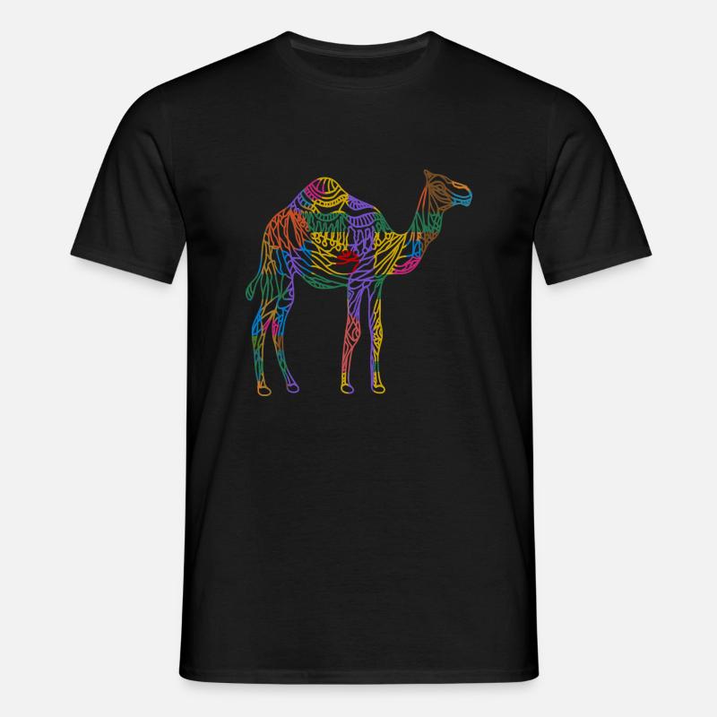Kamel - T-shirt til herrer - sort