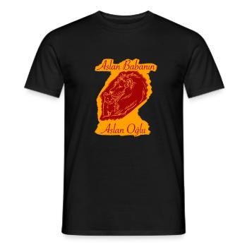 Aslan Babanın Aslan Oğlu - Männer T-Shirt - Schwarz - Vorne - AI Model Male 178 light (178cm)