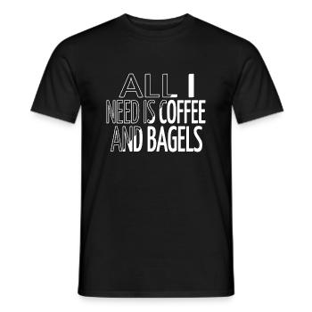 Cappuccino Idée Cadeau Latte Café Lover Lait Fatigué - T-shirt homme - noir - Devant - AI Model Male 178 light (178cm)