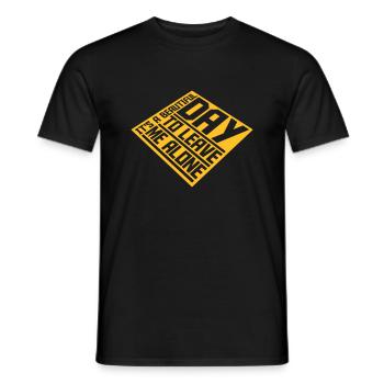 leave me alone day - Männer T-Shirt - Schwarz - Vorne - AI Model Male 178 light (178cm)