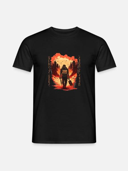 Apocalyptic Soldier | Apocalypse | Fighter - Men's T-Shirt - black
