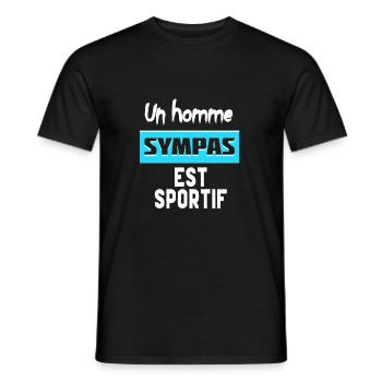 Idee cadeaux homme original , idee cadeaux homme - T-shirt homme - noir - Devant - AI Model Male 178 light (178cm)