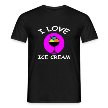 Glace - T-shirt homme - noir - Devant - AI Model Male 178 light (178cm)