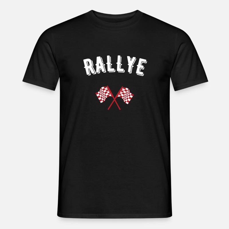 Rallye - Männer T-Shirt - Schwarz