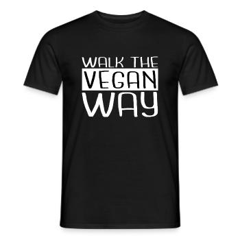 cadeau drôle citation cadeau repas végétalien devenir végétalien - T-shirt homme - noir - Devant - AI Model Male 178 light (178cm)