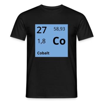 Cobalt - Männer T-Shirt - Schwarz - Vorne - AI Model Male 178 light (178cm)