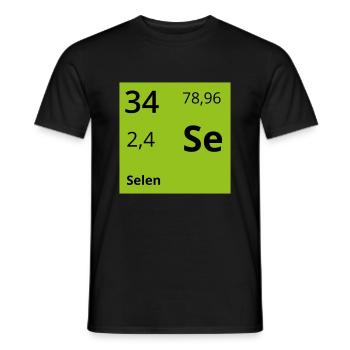 Selen - Männer T-Shirt - Schwarz - Vorne - AI Model Male 178 light (178cm)