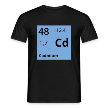 Cadmium - Männer T-Shirt - Schwarz - Vorne - AI Model Male 178 light (178cm)