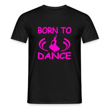 Dance - Men's T-Shirt - black - Front - AI Model Male 178 light (178cm)
