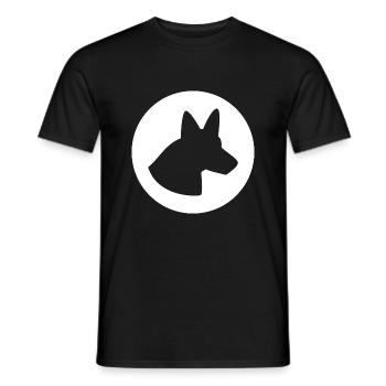 CHIEN CHAT ANIMAL DE COMPAGNIE - T-shirt homme - noir - Devant - AI Model Male 178 light (178cm)