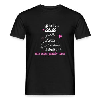 future grande soeur - T-shirt homme - noir - Devant - AI Model Male 178 light (178cm)