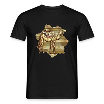 Chameau - T-shirt homme - noir - Devant - AI Model Male 178 light (178cm)