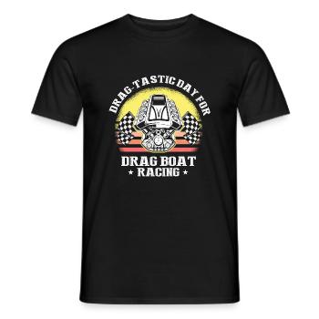 Speedboat Racing Design for Racing Boaters - Men's T-Shirt - black - Front - AI Model Male 178 light (178cm)