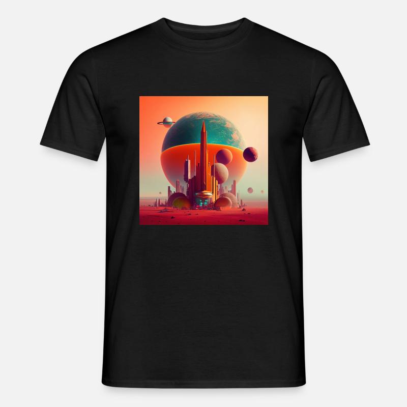 Kolonisation des Mars - Männer T-Shirt - Schwarz