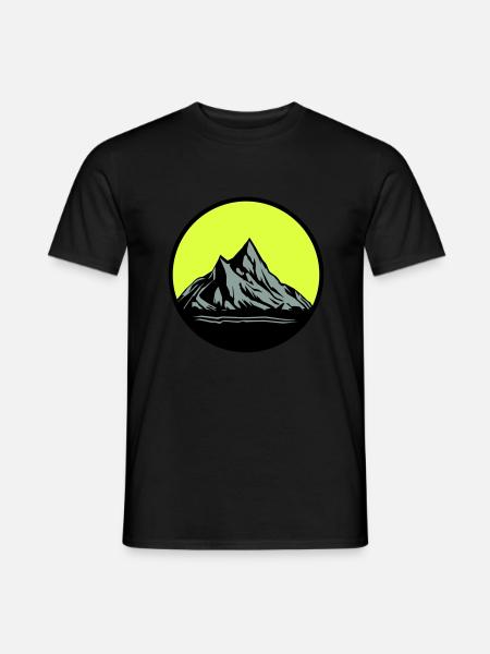 Mountains - Männer T-Shirt - Schwarz