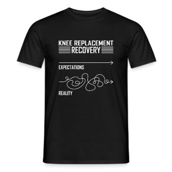 Knee Replacement Recovery - Männer T-Shirt - Schwarz - Vorne - AI Model Male 178 light (178cm)