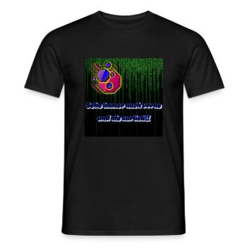 Sehe immer noch vorne ... - Männer T-Shirt - Schwarz - Vorne - AI Model Male 178 light (178cm)
