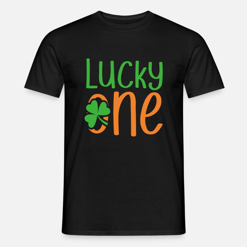 Lucky One St. Patricks Day - Männer T-Shirt - Schwarz