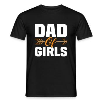 Dad of Girls - Männer T-Shirt - Schwarz - Vorne - AI Model Male 178 light (178cm)