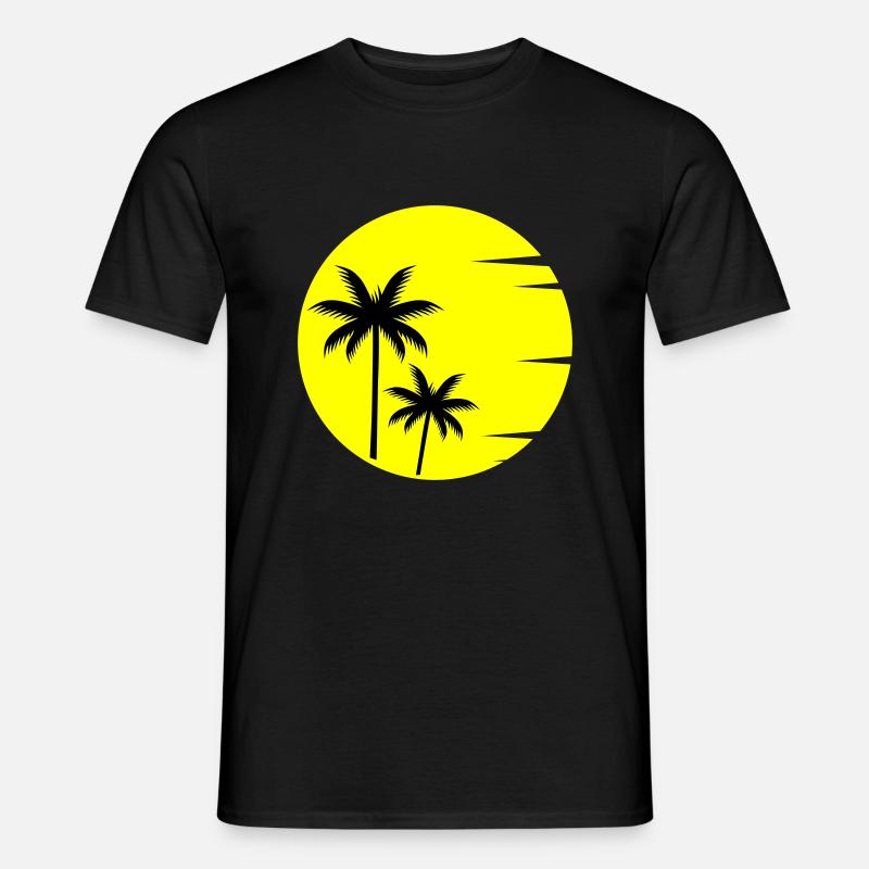 Sunset - Männer T-Shirt - Schwarz
