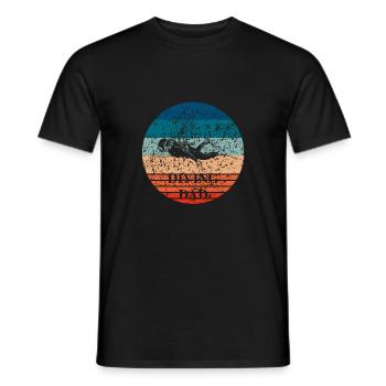 Diving Dad - Conception de plongeur pour les papas de plongée - T-shirt homme - noir - Devant - AI Model Male 178 light (178cm)