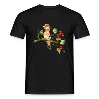 Oiseau coloré - T-shirt homme - noir - Devant - AI Model Male 178 light (178cm)