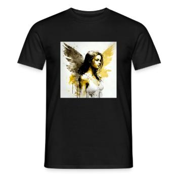 Engelsfrau Nr. 1 - Männer T-Shirt - Schwarz - Vorne - AI Model Male 178 light (178cm)