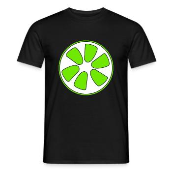 Limette - Männer T-Shirt - Schwarz - Vorne - AI Model Male 178 light (178cm)
