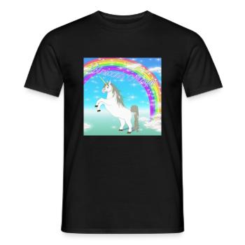 Unicorn Magic Gift - Men's T-Shirt - black - Front - AI Model Male 178 light (178cm)
