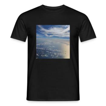 Skyphotography 04 - Men's T-Shirt - black - Front - AI Model Male 178 light (178cm)