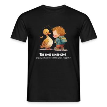 Les amis - T-shirt homme - noir - Devant - AI Model Male 178 light (178cm)