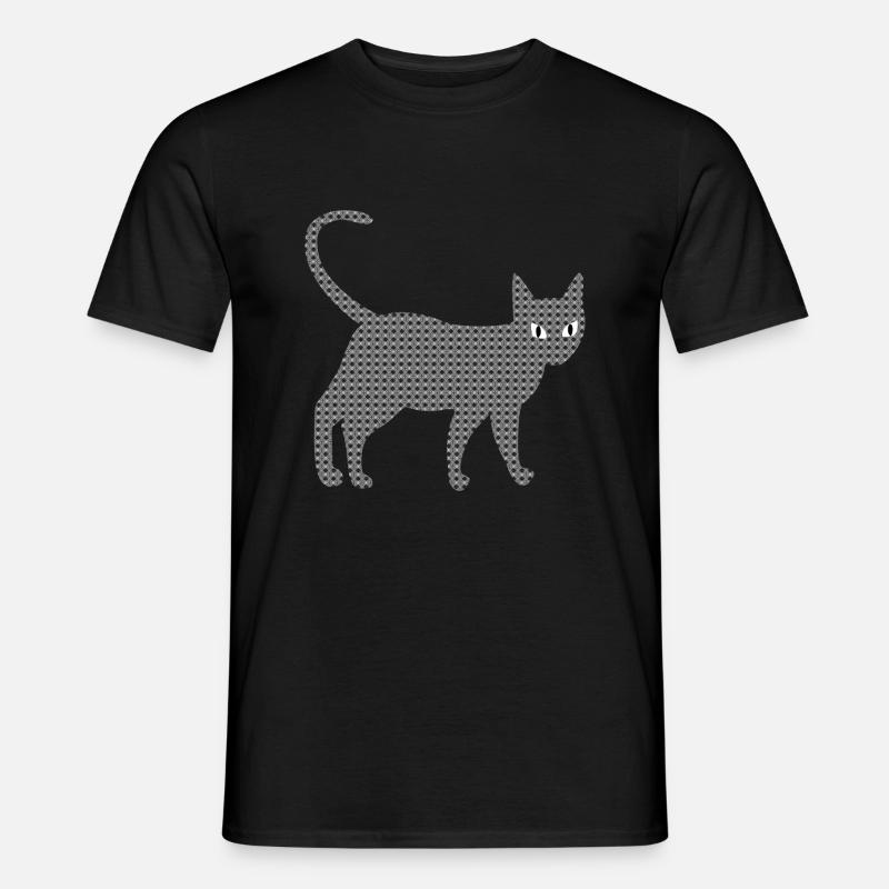 Structural cat - Men’s T-shirt - black