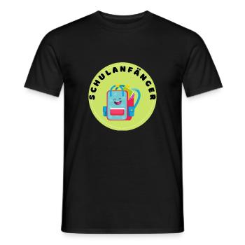 Schulanfänger Motiv für Sticker, T-Shirt, Pullover - Männer T-Shirt - Schwarz - Vorne - AI Model Male 178 light (178cm)