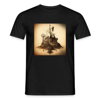 Was siehst du? - Männer T-Shirt - Schwarz - Vorne - AI Model Male 178 light (178cm)
