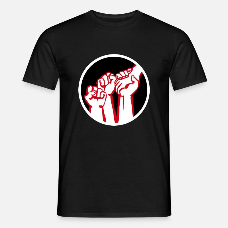 fäuste2b - Männer T-Shirt - Schwarz