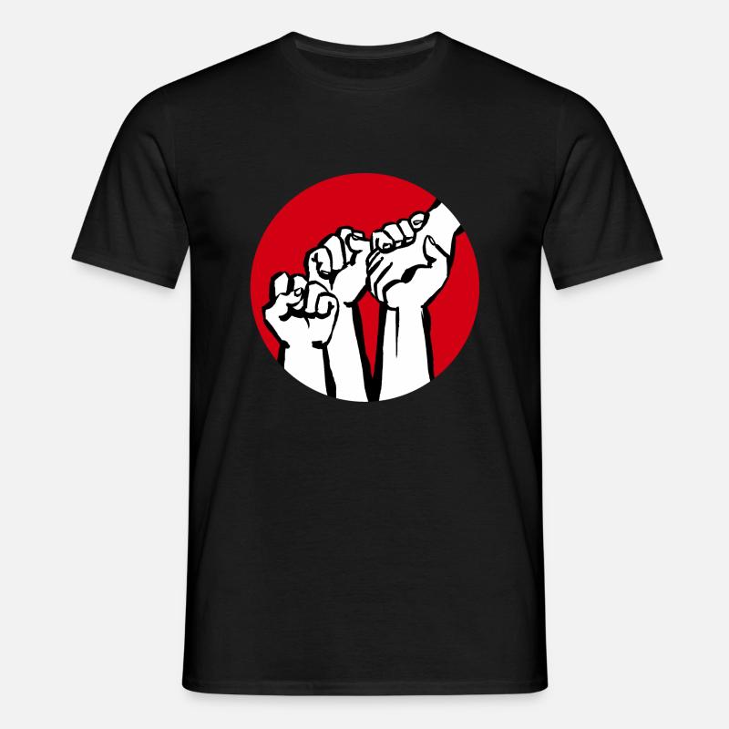 Fäuste1a - Männer T-Shirt - Schwarz