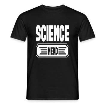 Science Nerd - T-shirt homme - noir - Devant - AI Model Male 178 light (178cm)