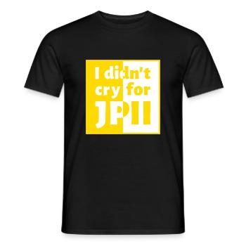 I didn't cry for JPII - Men's T-Shirt - black - Front - AI Model Male 178 light (178cm)