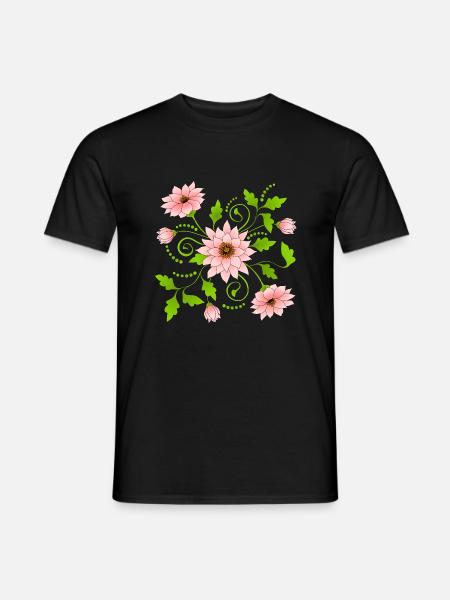Flowers - Men's T-Shirt - black
