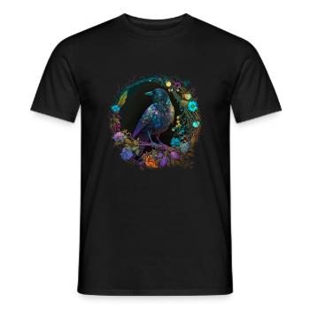 The Raven - Men's T-Shirt - black - Front - AI Model Male 178 light (178cm)