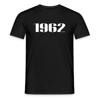 1962 - Gift born in 1962 - Men's T-Shirt - black - Front - AI Model Male 178 light (178cm)