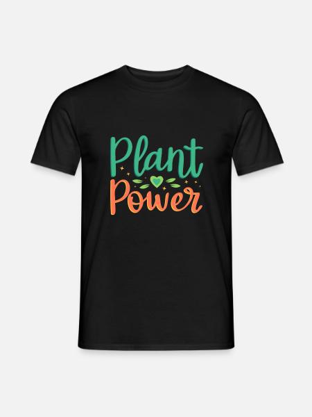 Power of plants - Men's T-Shirt - black