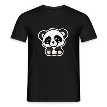Baby Panda - Männer T-Shirt - Schwarz - Vorne - AI Model Male 178 light (178cm)