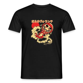 Fliegende Daruma-Puppe - Männer T-Shirt - Schwarz - Vorne - AI Model Male 178 light (178cm)