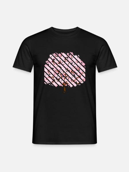 Cherry blossom in spring - Men's T-Shirt - black